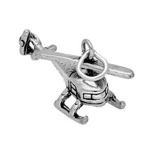 Charm hélicoptère argent d'occasion  Expédié en France
