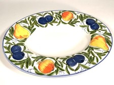 Tigela de cerâmica italiana grande VINTAGE peça central de mesa tigela de frutas por cerâmica comprar usado  Enviando para Brazil