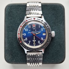 Relógio raro URSS Vostok Amphibia mergulhador automático original 2416B tropas da marinha comprar usado  Enviando para Brazil