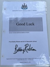 Hand signed bobby for sale  WHITLEY BAY