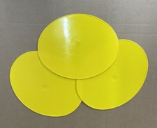 Yellow plastic ovals for sale  EGHAM