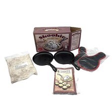 Mini frigideira de ferro fundido com lascas de chocolate Skookie com almofadas quentes e livro de receitas novo em folha comprar usado  Enviando para Brazil