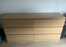 Commode tiroirs blanc d'occasion  Poissy