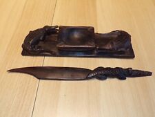 Cendrier bois crocodile d'occasion  Ciry-le-Noble