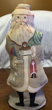 Boneco de Papai Noel arte popular pelúcia pano primitivo 12,75” feito à mão Natal comprar usado  Enviando para Brazil