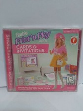 Children's PC CD-ROM Barbie Print 'n Play Cards & Invitations Personalized FUN a, usado comprar usado Children's PC CD-ROM Barbie Print 'n Play Cards & Invitations Personalized FUN a, usado comprar usado  Enviando para Brazil