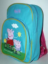 PEPPA & GEORGE BOLSA MOCHILA PRÉ-ESCOLAR JARDIM DE INFÂNCIA 14" ALÇA ROSA + BÔNUS comprar usado  Enviando para Brazil