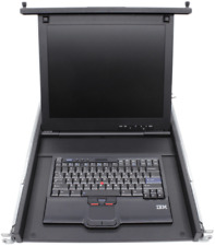 IBM 1U 17" Rackmounted Flat Panel Console Kit 1723-HC1 46M5213 | Klawiatura QWERTY na sprzedaż  Wysyłka do Poland