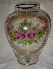 Vaso vetro dipinto usato  Bologna
