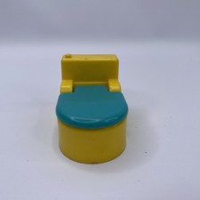 Vaso sanitário vintage Fisher Price Little People amarelo azul comprar usado  Enviando para Brazil