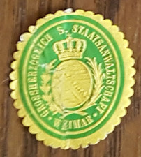 Siegelmarke grossherzoglich . gebraucht kaufen  Vallendar