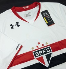 Camiseta de futebol masculina grande Under Armour branca casa Sao Paolo Football Club SPFC, usado comprar usado  Enviando para Brazil