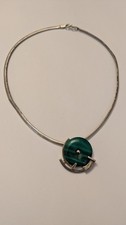 Collier malachite argent d'occasion  Olemps