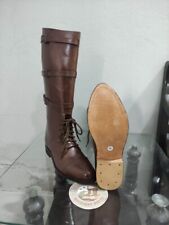Botas de Oficial del Ejército Británico Primera Guerra Mundial Marrón Militar Equitación, Bota Alemana segunda mano  Embacar hacia Mexico