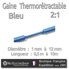 Gaine thermorétractable bleu d'occasion  France