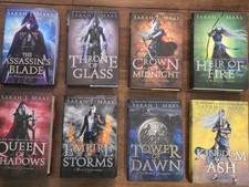 ToG *FULL SET* Throne of Glass Series 1-8 Sarah J Maas Original Covers , usado comprar usado  Enviando para Brazil