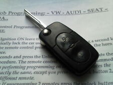 GENUÍNO AUDI A2,A3,A4,A6,TT ETC 4DO 837 231 - 2BOTÕES CONTROLE REMOTO SEM CORTES CHAVE FLIP CHAVEIRO comprar usado  Enviando para Brazil