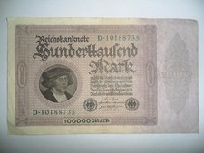 Banconota 100.000 mark usato  Reggio Calabria