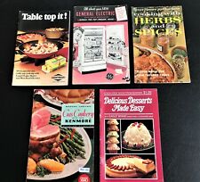 Usado, 5 folhetos de receitas vintage capa macia ~ 1950 GE freezer e fogão a gás Kenmore comprar usado  Enviando para Brazil