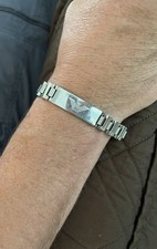 Pulseira masculina de aço inoxidável 8” EA Emporio Armani Bin22 comprar usado  Enviando para Brazil