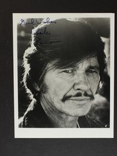 FOTO AUTOGRAFADA DE CHARLES BRONSON (1921-2003) (DESEJO DE MORTE~O MECÂNICO) 8x10~ comprar usado  Enviando para Brazil