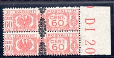 Parcelas postais Cent. 60 pares de frisos sobreimpressão movidos para baixo comprar usado  Enviando para Brazil