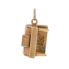 Oro Amarillo Vertical Piano Charm - 14k Instrumento Musical Pianist's Regalo comprar usado  Enviando para Brazil