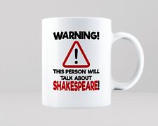 Shakespeare mug gift for sale  ENFIELD