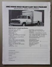 Dodge kary van for sale  UK