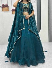 Teal blue embroidered for sale  Boyds