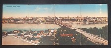 Używany, Warszawa - Warszawa - 1915 - duża czteroczęściowa mapa panoramiczna na sprzedaż  Wysyłka do Poland