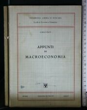 Appunti macroeconomia. carlo usato  Ariccia