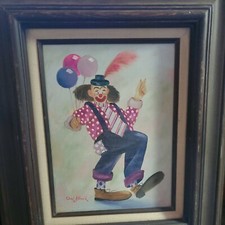 Vtg signed clown for sale  Valley City