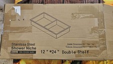 Prateleira dupla de nicho de chuveiro de aço inoxidável preta comprar usado Prateleira dupla de nicho de chuveiro de aço inoxidável preta comprar usado  Enviando para Brazil