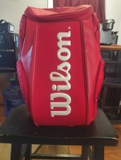 NOVA Mochila Wilson Moldada Grande Raquete de Tênis Esportiva ITA Tour Bolsa Vermelha comprar usado  Enviando para Brazil