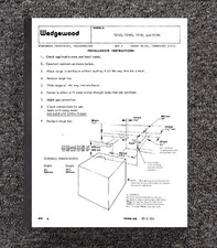 Wedgewood stove instruction for sale  Addison
