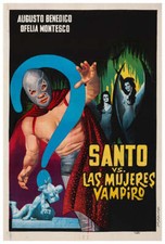 Pôster de filme de terror Santo vs the Women Vampires - Lucha luta livre mexicana comprar usado  Enviando para Brazil