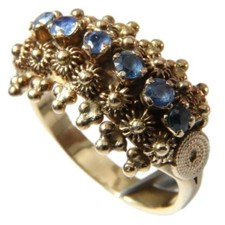 585er goldring blauen gebraucht kaufen  Bad Krozingen