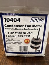 NOVO Motor Ventilador Condensador Mars 10404 1/4HP 208/230VAC 1 Velocidade 825RPM 1.6A, usado comprar usado  Enviando para Brazil