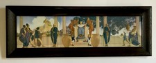 Maxfield Parrish “Old King Cole” impressão original, moldura e vidro 29 5/8”x 10 5/8” comprar usado  Enviando para Brazil