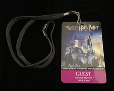 Universal Studios Wizarding World of Harry Potter 2016 CRACHÁ DE PRÉ-VISUALIZAÇÃO DO PARCEIRO! comprar usado  Enviando para Brazil