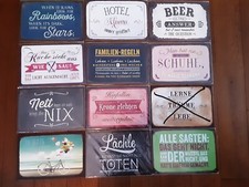 Blechschild spruch vintage gebraucht kaufen  Aschaffenburg