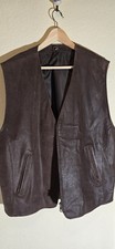 Unisex lederweste braun gebraucht kaufen  Halle