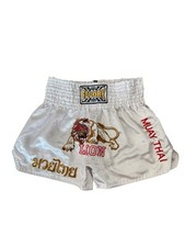 Usado, Shorts de boxe Fluory Muay Thai leão branco masculino 32x4 excelente estado 🥊 comprar usado  Enviando para Brazil