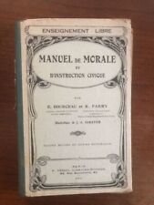 Manuel morale instruction d'occasion  Joinville