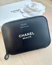 Kit de cuidados de viagem Chanel Beauty bolsa de couro ecológico pente de cabelo/arquivos de unhas/pinça, usado comprar usado  Enviando para Brazil
