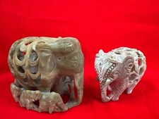 Carved soapstone elephants for sale  ABERDEEN