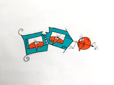 Shadoks illustration celluloid d'occasion  Limoux