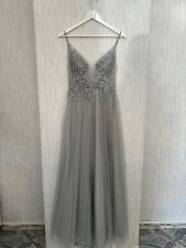 Grau blaues ballkleid gebraucht kaufen  Nieheim