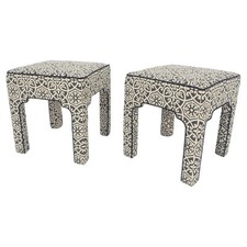 Pair square upholstered for sale  USA